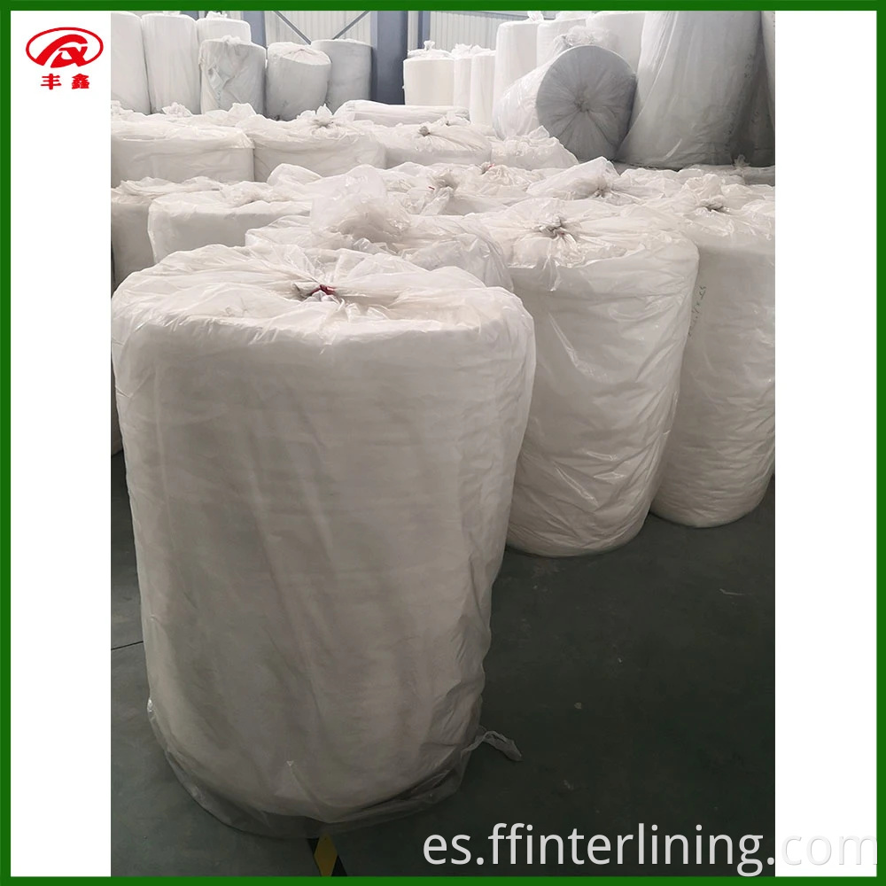 Material reciclable de PET Interlining Non-tejido Tabel Poliéster Poliéster Poliéster Nonwoven Wadding